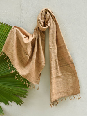 TEA WASTE ERI SILK STOLE TEA WASTE ERI SILK STOLE