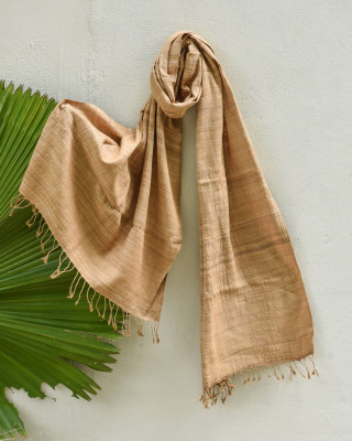 TEA WASTE ERI SILK STOLE TEA WASTE ERI SILK STOLE