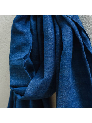 INDIGO NATURAL DYE ERI SILK STOLE INDIGO NATURAL DYE ERI SILK STOLE