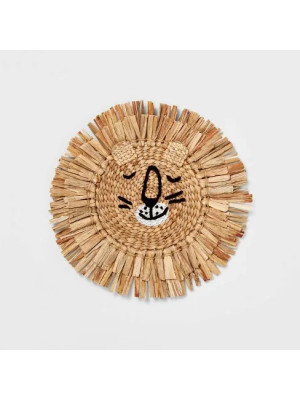 Water Hyacinth Lion Wall Hanging