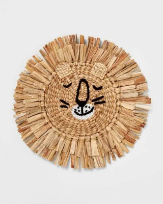 Water Hyacinth Lion Wall Hanging