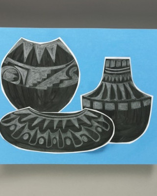 Longpi Pottery Painting Acrylic on Canvas