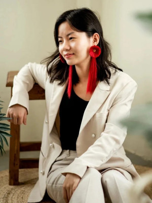 Tassel Naga Earrings