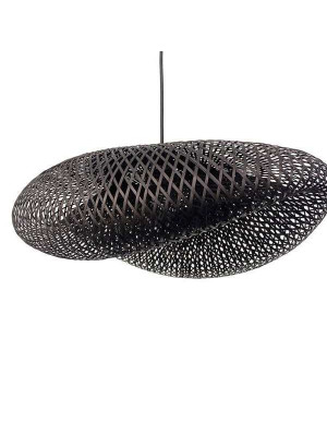 Bamboo Lampshade Matt Black Bamboo Lampshade Matt Black