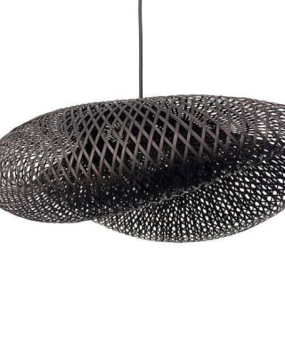 Bamboo Lampshade  Matt Black