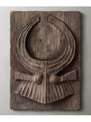 Exotic Carved Naga Gamari Wood Panel