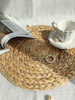 Handmade Water Hyacinth Place Mat Handmade Water Hyacinth Place Mat