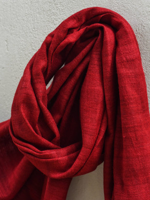 SAPAN WOOD NATUTAL DYE ERI SILK STOLE SAPAN WOOD NATUTAL DYE ERI SILK STOLE